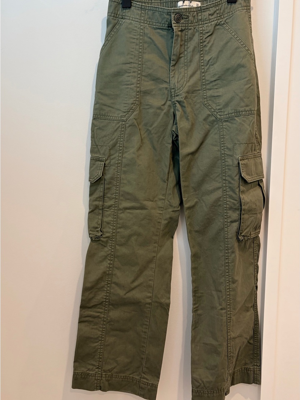 Abercrombie & Fitch Cargo Pants Green Waist 24